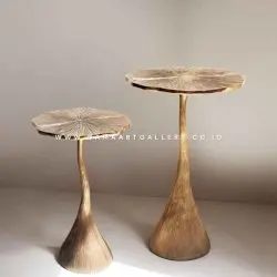 Coffee Table Tembaga dan Kuningan